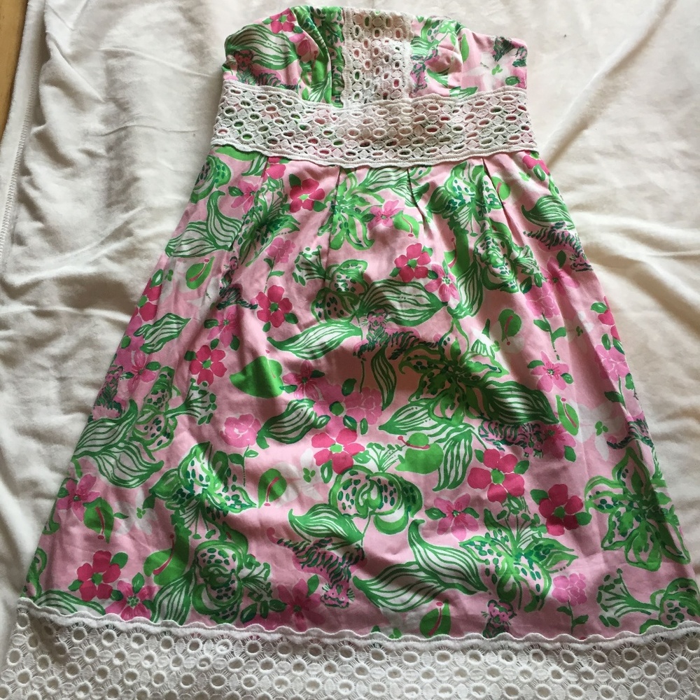 Lilly Pulitzer Strapless Betsey Dress